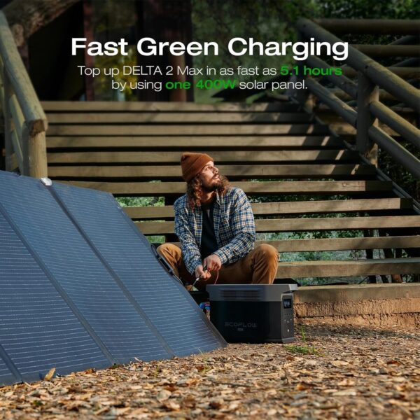 Portable Power Station Delta 2 Max 2400W Solar Generator
