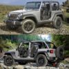 Off Road Safari Tubular Doors Compatible with 2018-2023 Wrangler JL 4 Door Set of 4 Fat Tube Half Doors for Adventure