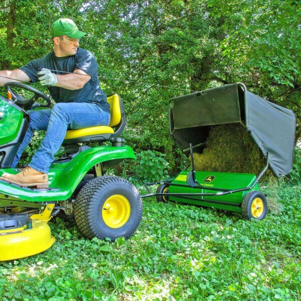 John Deere 42 Tow-Behind Lawn Sweeper, 24 cu. ft. Capacity, Adjustable Brushes