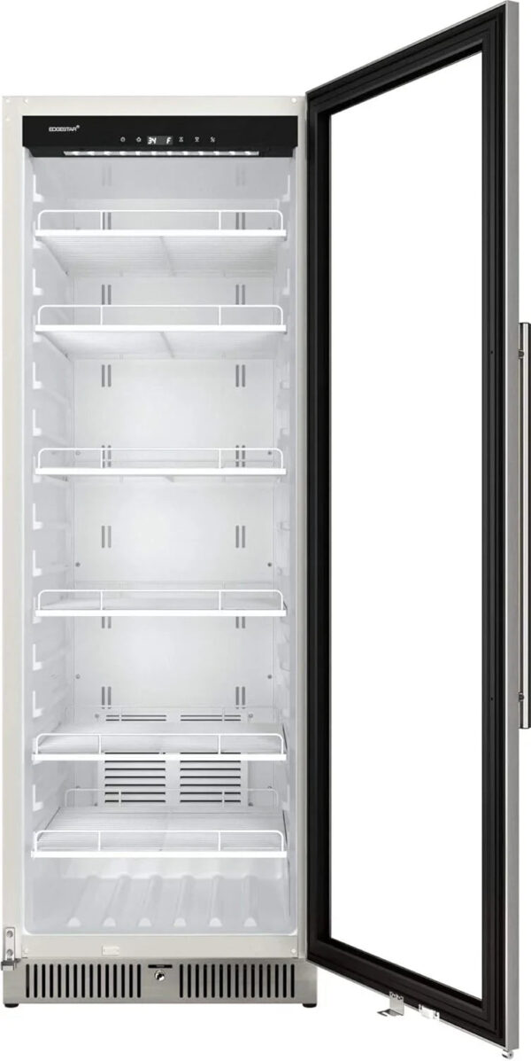 EdgeStar VBM101 22" Wide 10.1 Cu. Ft. Commercial Beverage Merchandiser Stainless Steel, Temp Alarm, Reversible Door