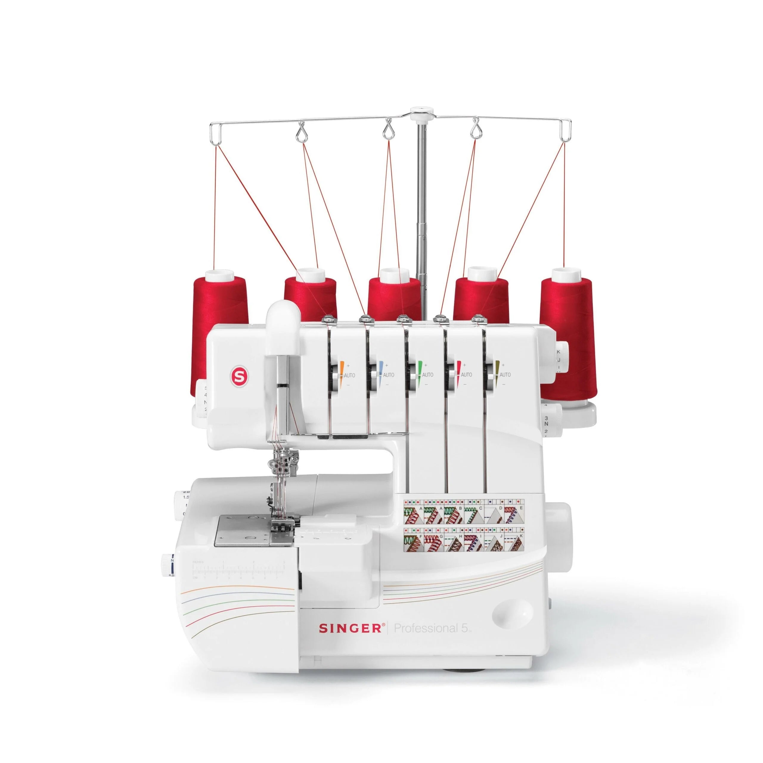 63f47f0f475f825f0a730f4bdb00c765fb7c5f29e65d63663bb8b2633e39ecbc Singer Professional 5 Serger Sewing Machine, 2-5 Thread, 1300 SPM, Auto Tension, Differential Feed
