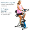 XTerra Fitness FB350 Folding Exercise Bike, Silver