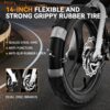 EB3 Electric Bike Adults 21mph, 500W Peak Motor, 270Wh Battery, Rear Suspension, 3 Levels Assist, 14" Folding Ebike for Adults and Teens, Complies...