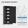 Atripark Metal Storage Cabinet with Lock, 72" Lockable Garage Tool Cabinet with Doors