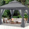 13x13 Gazebo Tent Outdoor Pop up Gazebo Canopy Shelter with Mosquito Netting