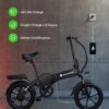 Electric Bike for Adults 500W Motor, 20 mph Folding Ebike, 14"/16"/20" Adults Electric Bicycles with Smart Uphill, 280.8Wh Battery, 25 Miles PAS...