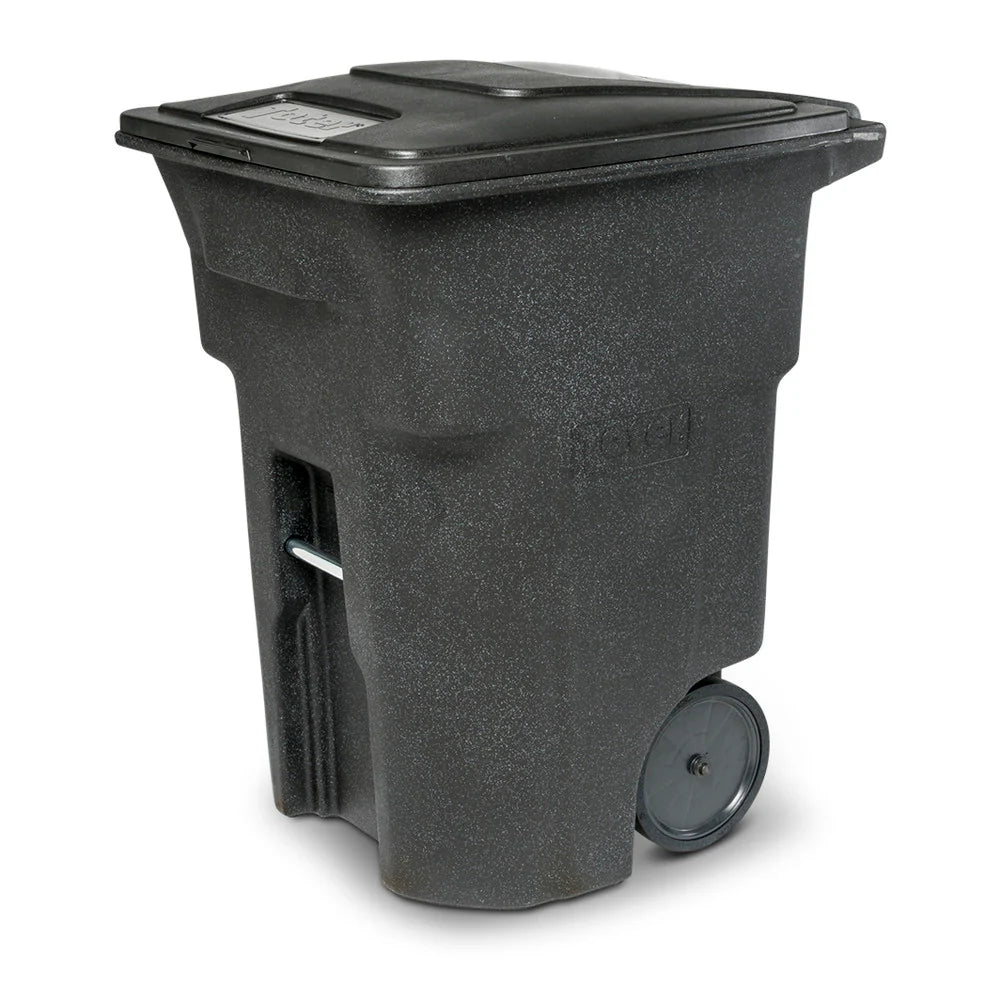 685131c88810a2618a2b9cfe6db968027eb4538a78e0a33706580dbdff1ac7f8-1 Toter 96 Gallon Trash Can with Smooth Wheels and Lid ;