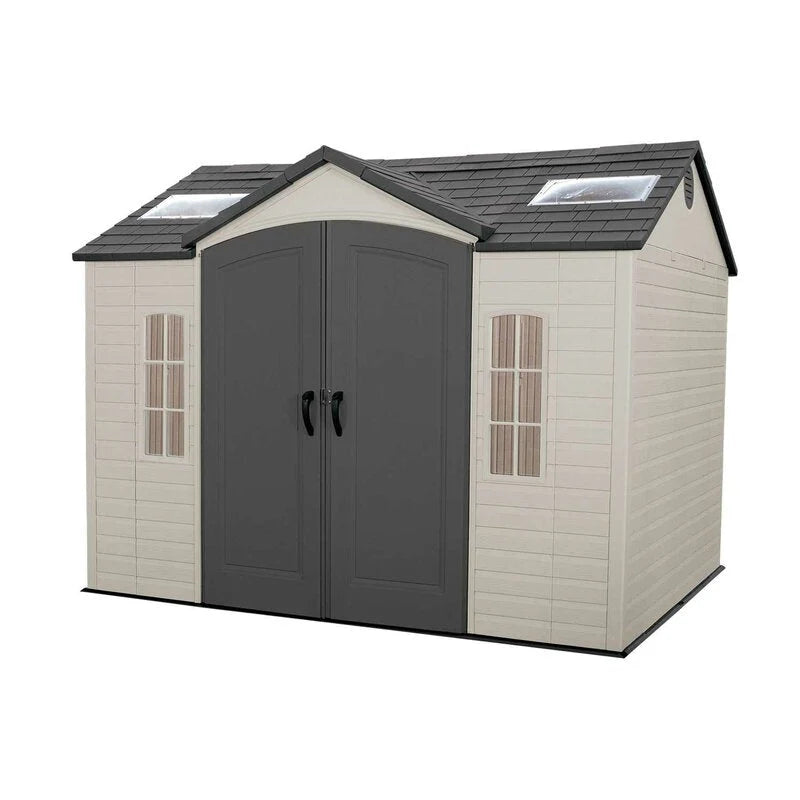 6ad37142d13fa549791adfb3b1470bbc1bed14c3032ab90042a7f475c03a31b6 Side 10 ft. W x 8 ft. D Plastic Storage Shed