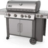 Weber 62006001 Genesis II S-435 4-Burner Liquid Propane Grill, Stainless Steel