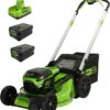 60V 21 Cordless (Self-Propelled) Lawn Mower , 2 x 4.0Ah Batteries and Dual Port Rapid Charger