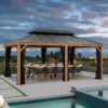 18 Ft. W x 12 Ft. D Metal Patio Gazebo