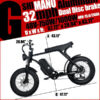 Electric Mountain Bike for Adults | 20 x 4.0 Fat Tires, 1000W Motor, 48V 20Ah Removable Battery, Max Speed 45MPH, Shi Mano 7-Speed for Off-Road...