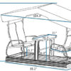 Outdoor Glider Benches for Outside Porch Patio Yard Retro Metal Glider Chair Outdoor