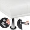 Yaheetech Convertible Sofa Bed Adjustable Couch Sleeper Modern Faux Leather Home Recliner Reversible Loveseat Folding Daybed Guest Bed, Removable...