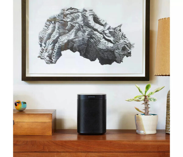 Sonos One Gen 2 Voice-Controlled Wireless Smart Speaker with Alexa & Google Assistant, Black/White