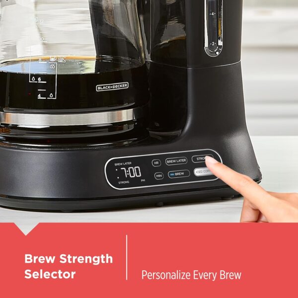 7-1 BLACK+DECKER Split Brew 12-Cup Digital Coffee Maker