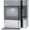 Countertop Nugget Ice Maker | Ice Machine with WiFi Connectivity | Smart Home Kitchen Essentials | Black Stainless