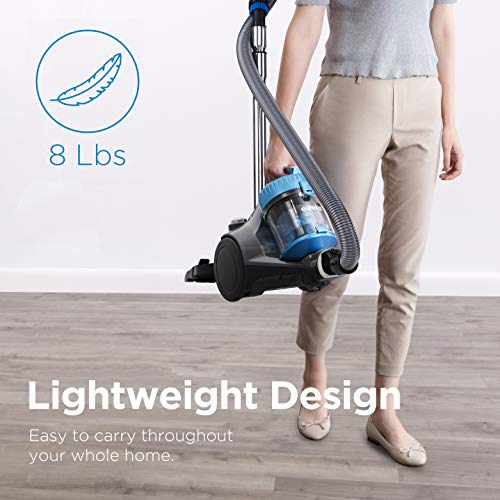 Eureka WhirlWind Bagless Canister Vacuum Cleaner, Lightweight Vac for Carpets