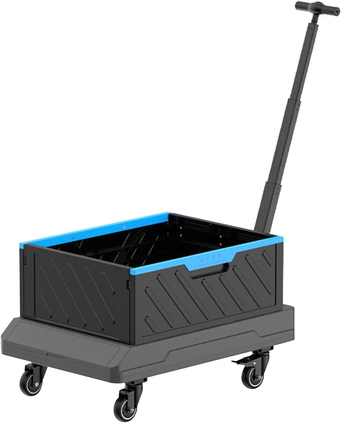 7477928faf7cdc71f5b126a9447d7b104f6bb310c6c248579a4636289bfeb637-1 Foldable trolley: A wheeled foldable trolley, suitable for outdoor camping activities