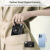 4K Digital Camera for Photography, 64MP Vlogging Camera for YouTube with 3" 180 Flip Screen, 18X Digital Zoom Point and Shoot Camara with 32GB...
