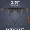 ECHOGEAR MaxMotion TV Wall Mount for Large TVs Up to 90" - Full Motion Has Smooth Swivel