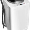 Portable washing machine, a combination of fully automatic washing machine and spin dryer, with built-in pump drainage system, capacity 8 pounds,...