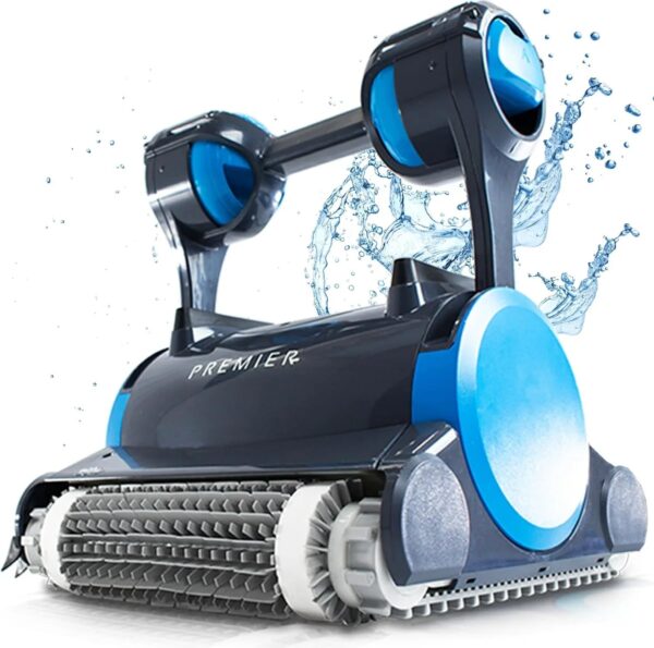 Dolphin Premier Robotic Pool Cleaner (2025 Model) with Multimedia, Oversized Leaf Bag, Standard & Ultrafine Filters, Weekly Timer, Waterline...