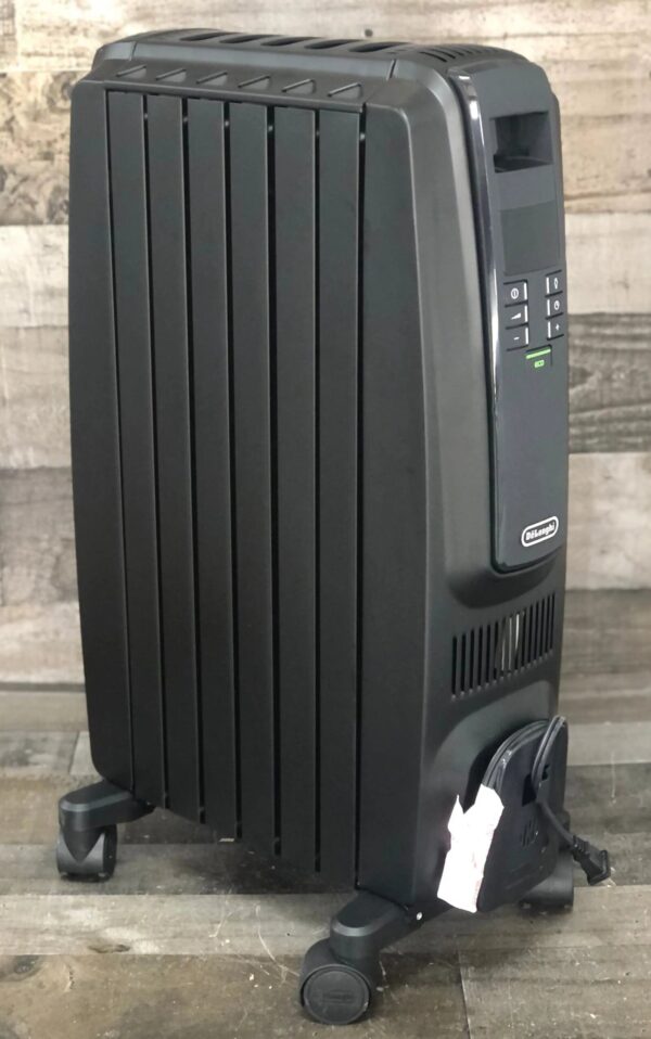 De'Longhi Oil Filled Radiator Space Heater, Quiet 1500W, Adjustable Thermostat, 3 Heat Settings, Timer, Energy Saving, Safety Features, White,...