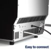EUHOMY Commercial Ice Maker Machine, 100lbs/24H Stainless Steel Under Counter