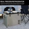 FM-65G 65 Quart Portable Refrigerator and Deep, AC 110V/ DC 12V, Real Chest Freezer for Car, Home, Camping, and RV with-8 F to 50 F Temperature...