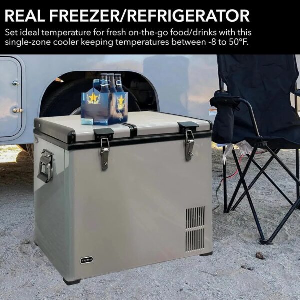 FM-65G 65 Quart Portable Refrigerator and Deep, AC 110V/ DC 12V, Real Chest Freezer for Car, Home, Camping, and RV with-8 F to 50 F Temperature...