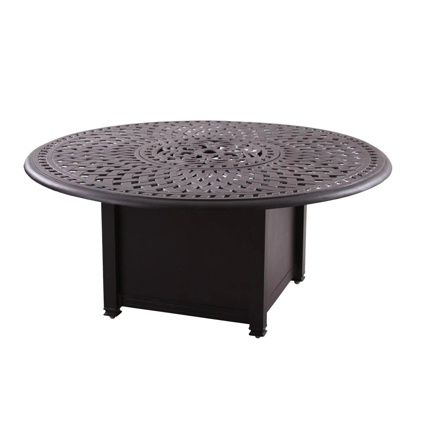 7e619ac5d4999d97c7fd4ca0d10c126628df1f5ead2a72b7794ab9dca99b4247 201060-Q-B-AB Round Propane Fire Pit Chat Table | Outdoor Coffee Tables