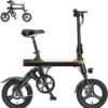 EB3 Electric Bike Adults 21mph, 500W Peak Motor, 270Wh Battery, Rear Suspension, 3 Levels Assist, 14" Folding Ebike for Adults and Teens, Complies...