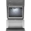 Countertop Nugget Ice Maker | Ice Machine with WiFi Connectivity | Smart Home Kitchen Essentials | Black Stainless