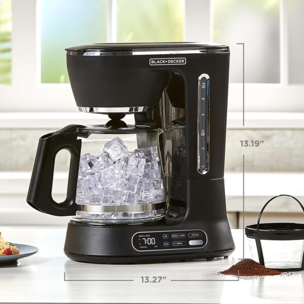8-1 BLACK+DECKER Split Brew 12-Cup Digital Coffee Maker