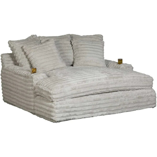 Nestle Chaise Lounge With Dual Cupholders And Charging Ports