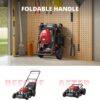 21" Steel Deck Gas Lawn Mower, Heavy-Duty 3-in-1 Push Mower, 144cc 4-Stroke Engine, 6-Position Height Adjustment, Large 1.4 Bushel Grass Catcher,...