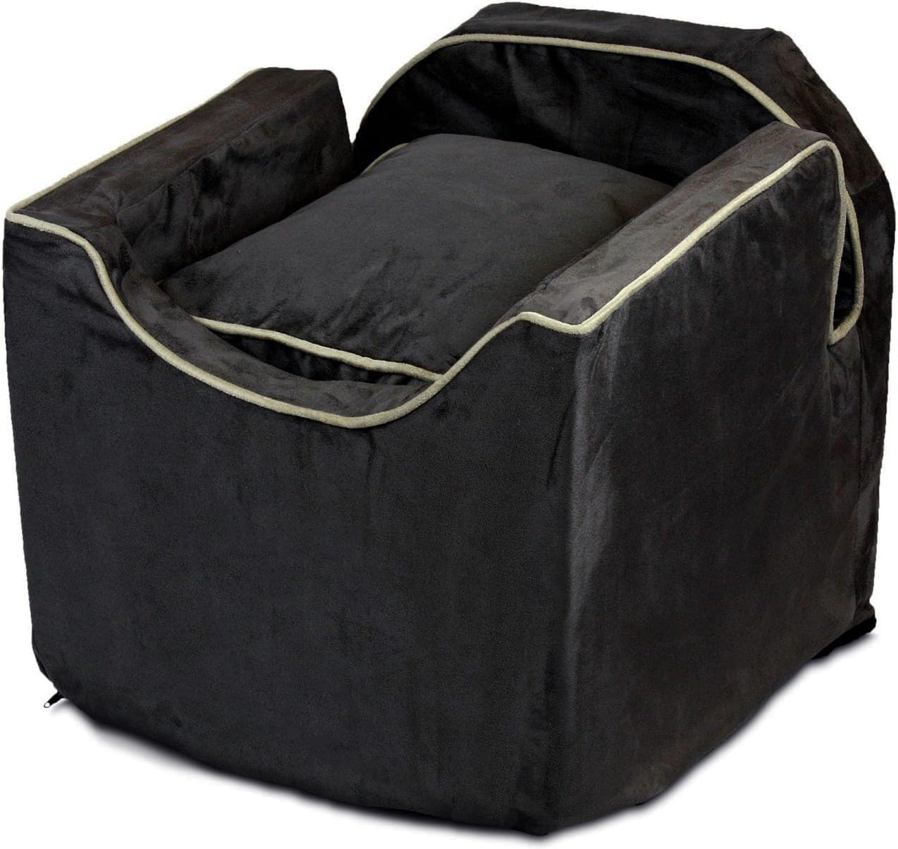 8269f7b82a53a0f71a76ca9eef1c989e0214dff8584dde63c6b4e9e104be0168 Dog Car Seat: Lookout I Dog Booster Car Seat for Dogs Small 5-15 lbs, Size: Small, Fabric: Black Diamond, Pet Car Seat to Alleviate Car Sickness...