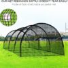 Baseball Batting Cage Net Batting Cages for Backyard Portable Baseball and Softball Batting Cages with Pitching Machine Hole and Detachable Door...