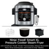 Ninja OL701 Foodi 14 in 1 SMART XL 8 Qt. Pressure Cooker Steam Fryer with SmartLid & Thermometer Auto Steam Release, that Air Fries, Proofs &...