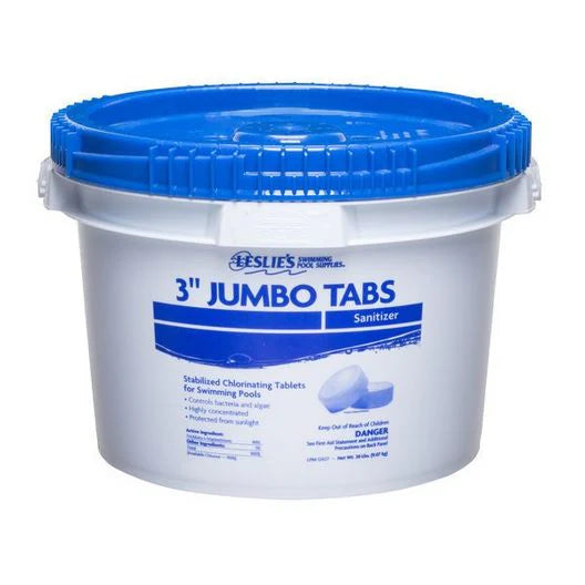 Leslie s 3 in. Jumbo Chlorine Pool Tabs 20 lbs. Bucket