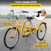 Adult Tricycle 26 7 Speed 3 Wheel Trike Bicycle Bike Cruise w Basket Shooping