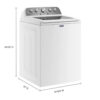 Maytag 4.8 cu. ft. Top Load Washer with Extra Power Boost, White MVW5430MW