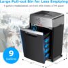 Heavy Duty Paper Shredder, 24-Sheet Cross-Cut Shredder, 40-Min Continuous Running Time, Commercial Grade Shredder for Office, 9-Gallon Big Basket,...
