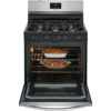 Frigidaire 30 in. 5 Burner Freestanding Gas Range in Stainless Steel FCRG3052AS