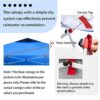 Crown Shades 10*10 Pop up Canopy Outside Canopy, Patented One Push Tent Canopy with Wheeled Carry Bag