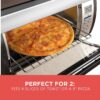 BLACK+DECKER SpaceMaker Under-Counter Toaster Oven, Digital Controls, Black/Stainless Steel, Fits 9 Pizza, TROS1000D