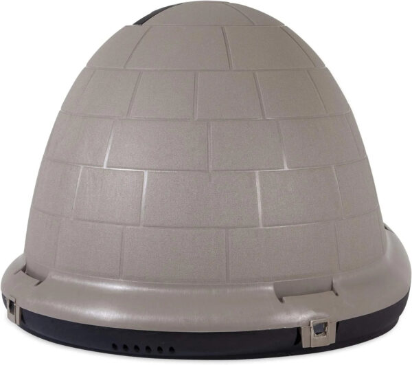 Petmate Indigo Dog House (Igloo Dog House, Made in USA with 90% Recycled Materials, All-Weather Protection Pet Shelter) for XL Dogs -90 to 125...