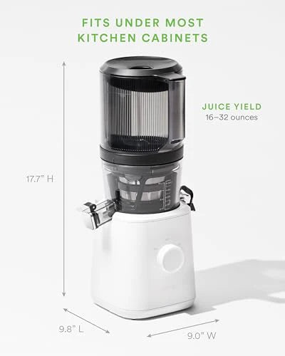 Nama J2 Cold Press Juicer Self Feeding for Hands Free Operation with Wide Mouth Hopper for Whole Recipe Loading, Zero Waste Masticating Juicer For...