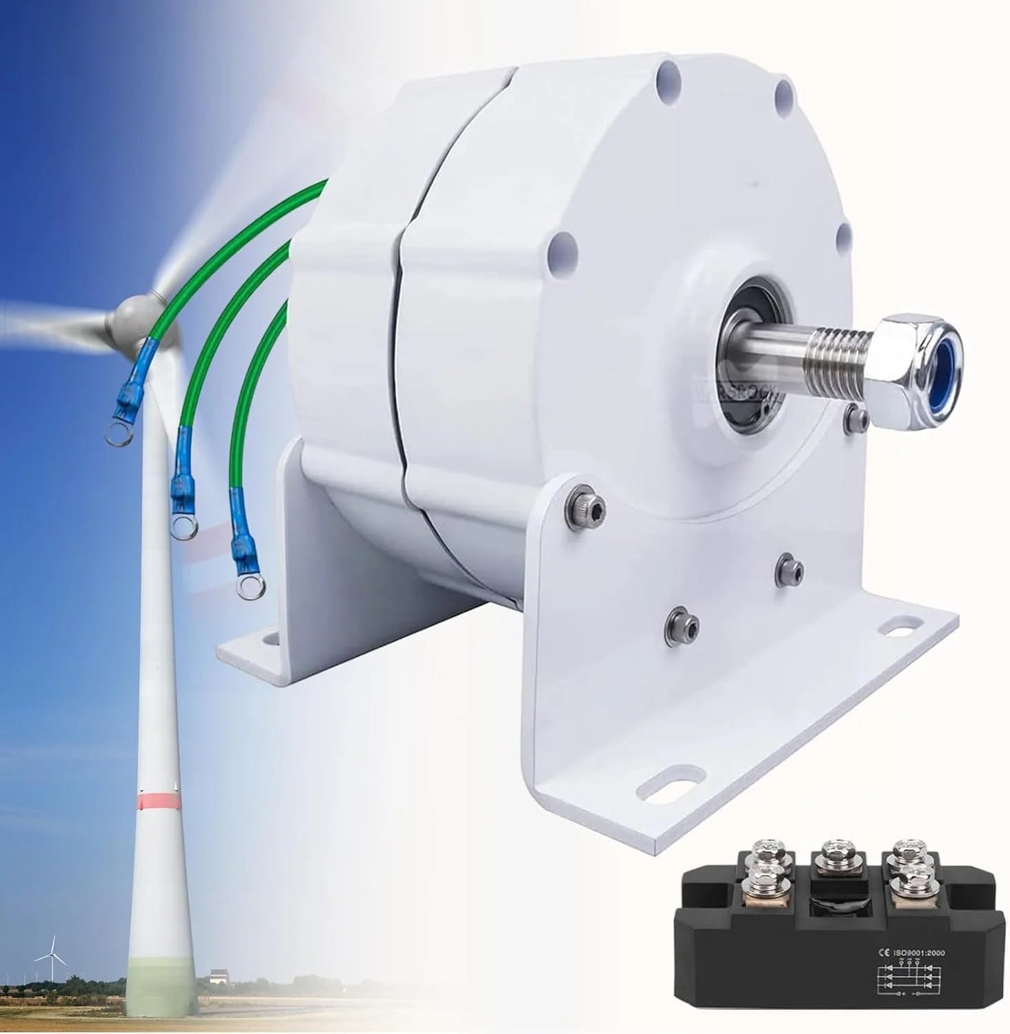 872a00448ce30e74a9fbe5aed3d49cb3a17f67835176c141e30d6724306be9be 12000W Low RPM Permanent Magnet Generator 12V 24V 48V 120V 220V, Free Energy Gearless Permanent Magnet Generator Motor DIY for Wind Turbine Water...